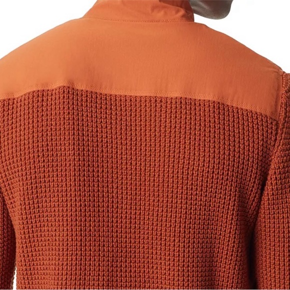 Men’Quarter-Zip Long Sleeve Pullover Patch Sweater 2XL - Picture 2 of 5